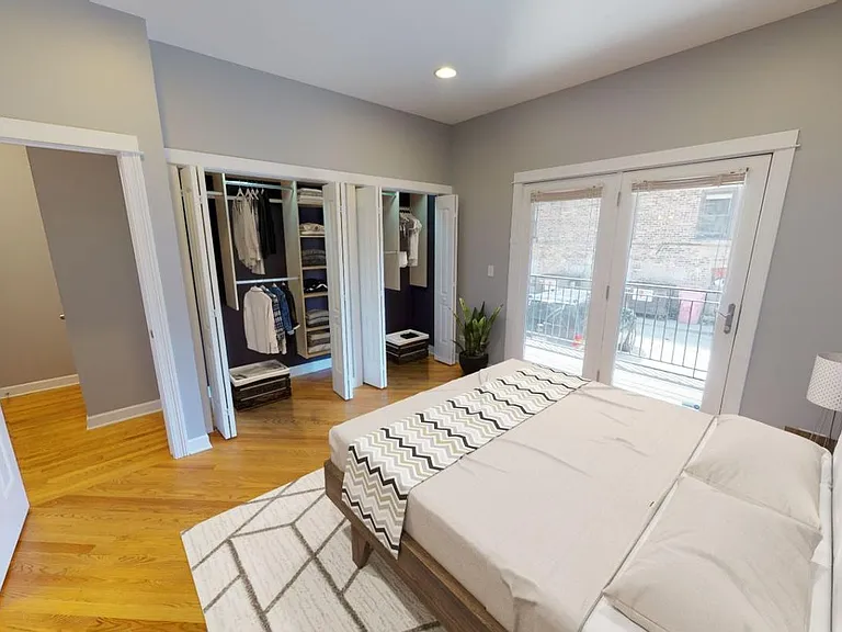 Bedroom 1. This image shows a virtually furnished space. Bedrooms come unfurnished.