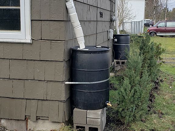 2 of 4 rain barrels