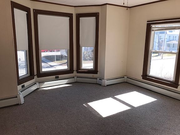 Master bedroom. The window frames are now white.
