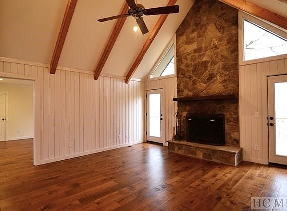 Great Room with new wood floors