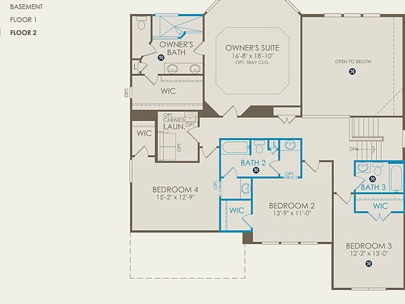 Castleton Floor Plan, Quick Move-In Home, Floor 2