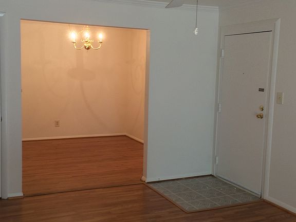 entry and dining room