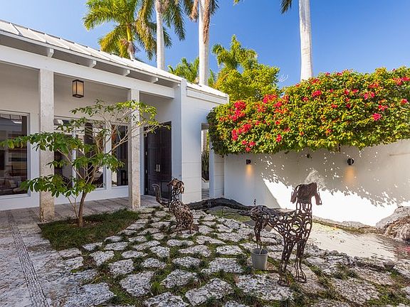 Beautiful Courtyard Entry With Reflection Pond
