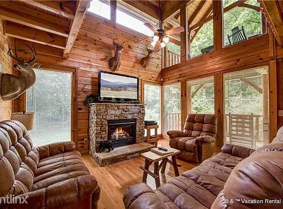 Gather in the lovely living room for movie night!