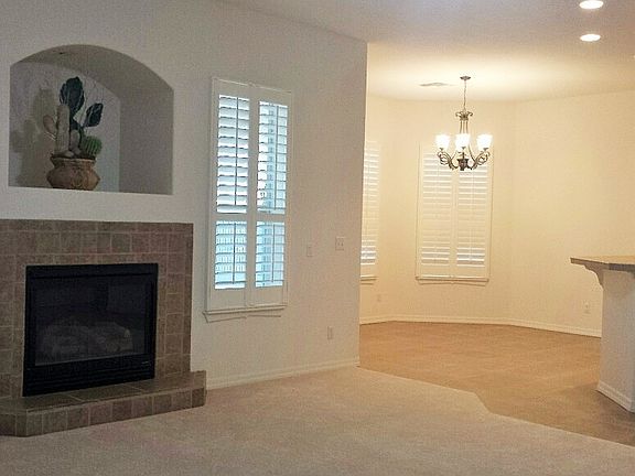 Fireplace and Dining Area