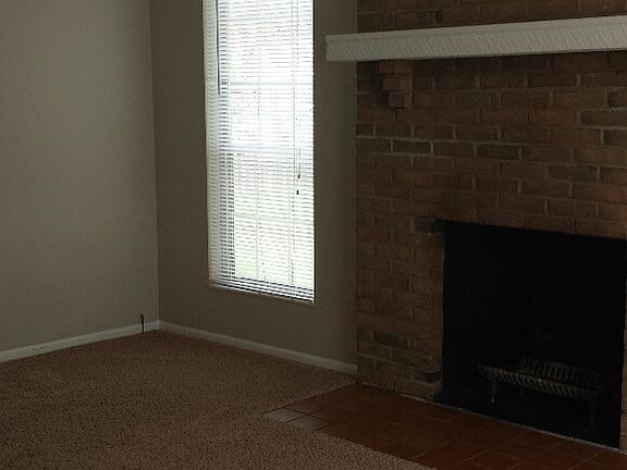 Living room with fireplace