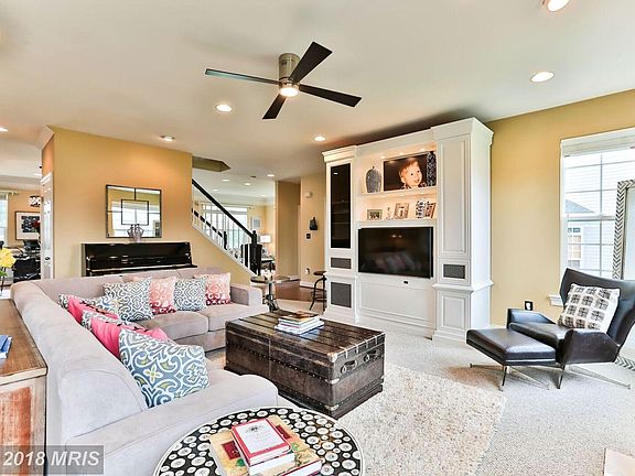 Family Room with built-in ent sys