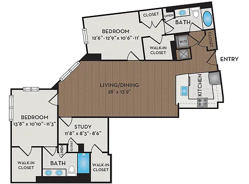 Floor plan B21D