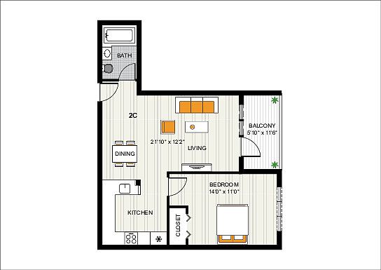 2nd image of 3734 29th St APT 5C