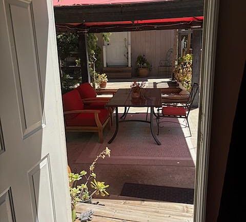 View from main house to Bungalow