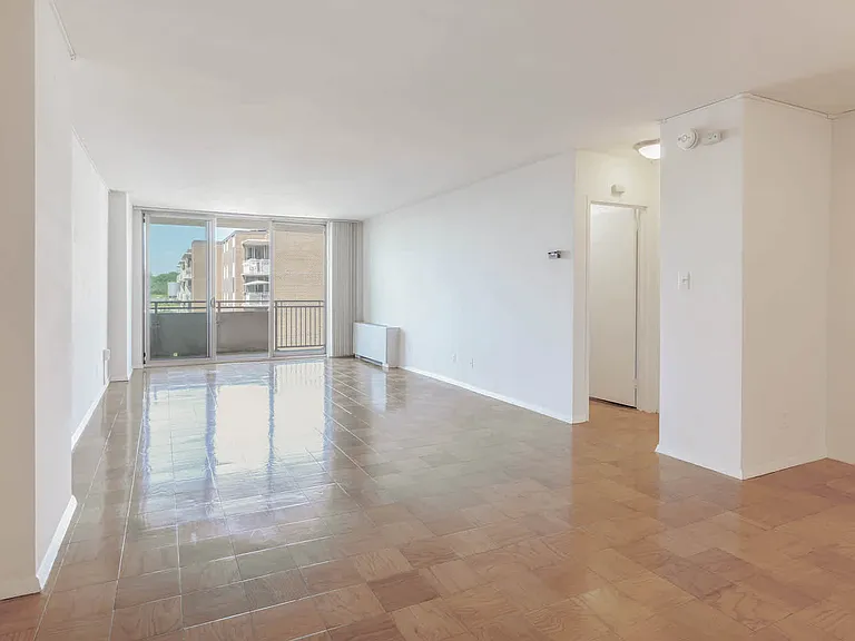 Living Room with Parquet Flooring