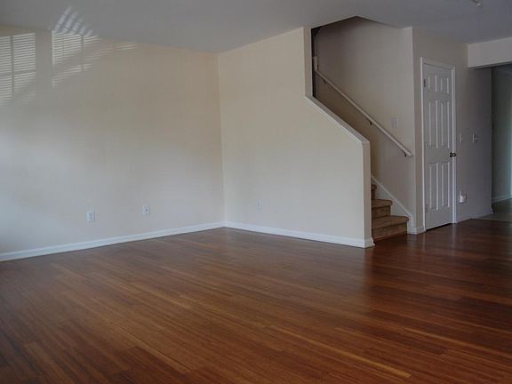 Living room with laminate floors