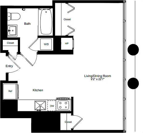 Floor plan Studio A 8