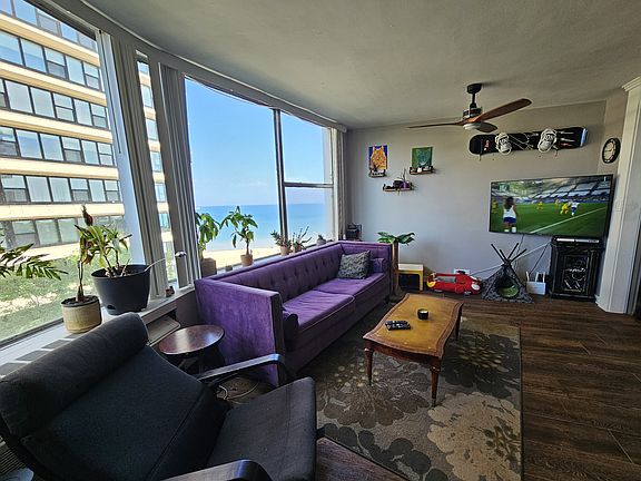 Family Room views & new ceiling fan installed