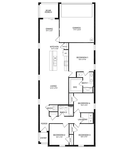 Floor plan Baldwin