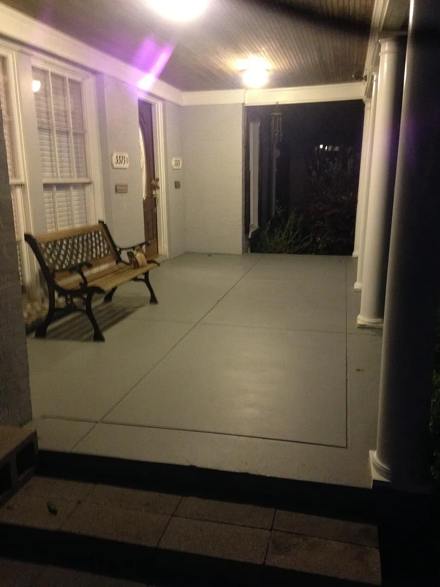 Front porch (at night) common area - 5515 Anita St #5515