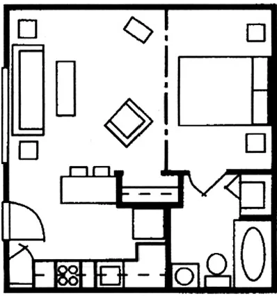 Floor plan Studio