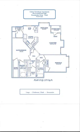 Floor plan Plan 12 - Downstairs