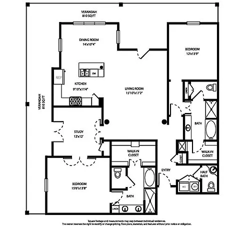 Floor plan Calaveras