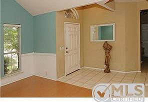 View from living /dining area to front door