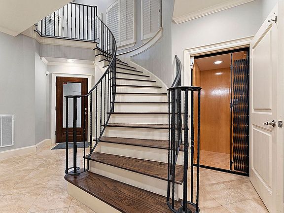1st floor entry and elevator