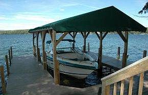 Covered U-shaped dock