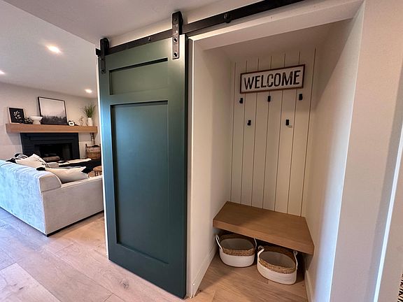 Closet with hooks