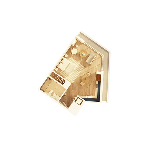 Floor plan Studio Type D (S03)