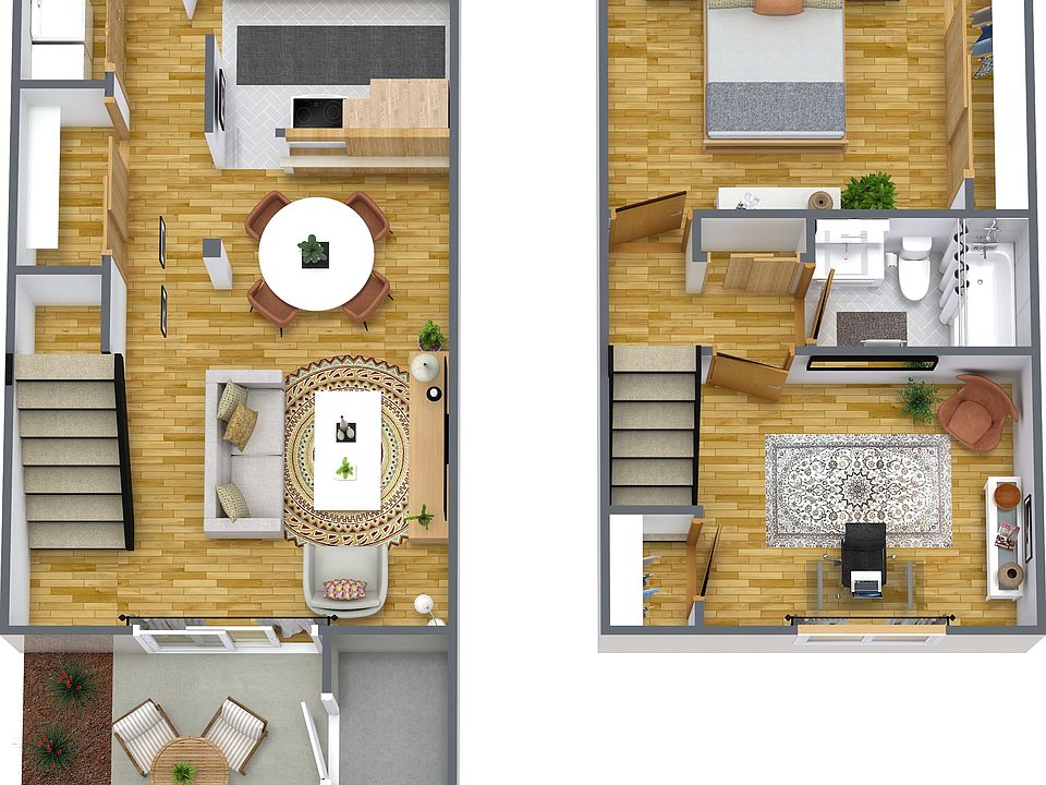 Two Bedroom Townhome