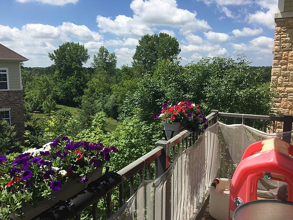 view of lake from deck