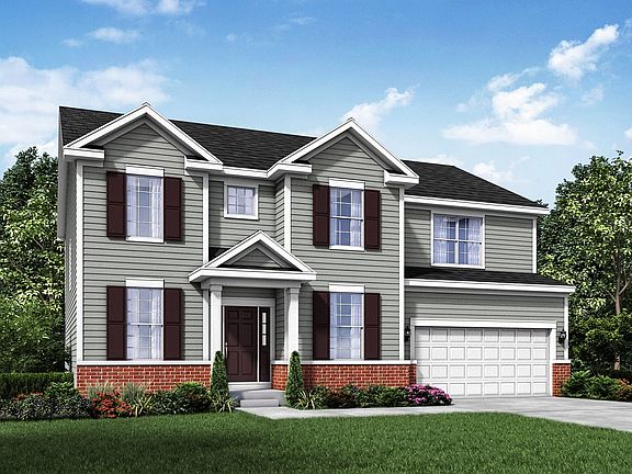Williamsburg exterior elevation rendering Jericho II by William Ryan Homes
