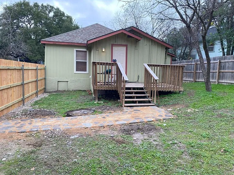 Rear of house