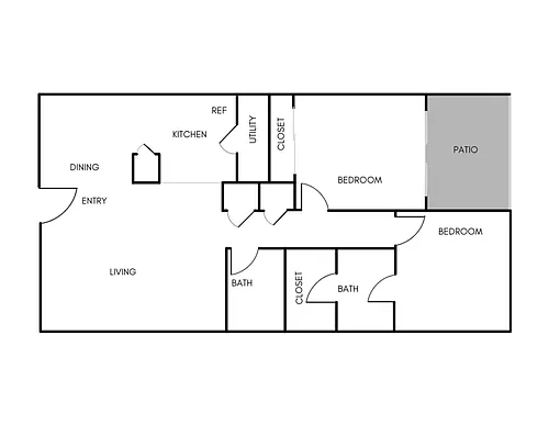 Floor plan 2X2A