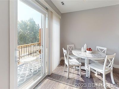 Dining and sliding patio door