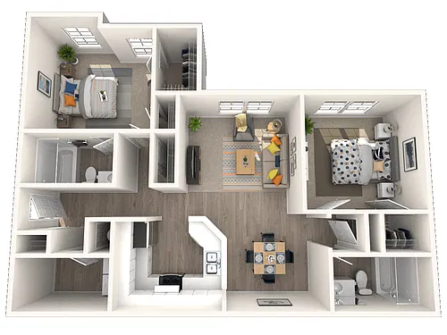 Floor plan 2X2