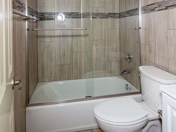 Custom tile in the bathroom.