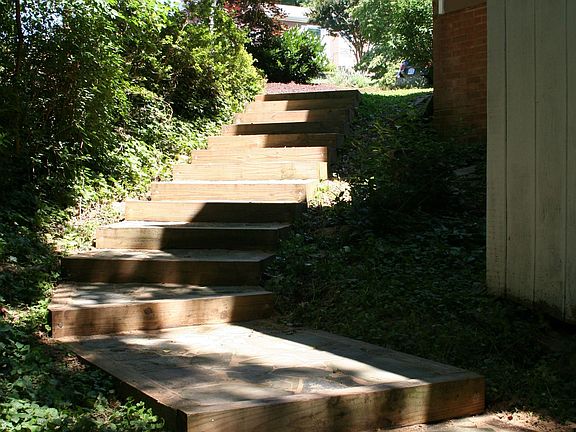 Custom landscape steps