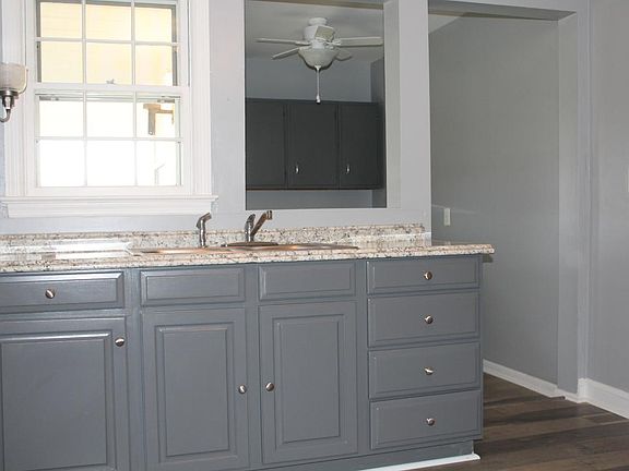 Renovated kitchen with eat-in table