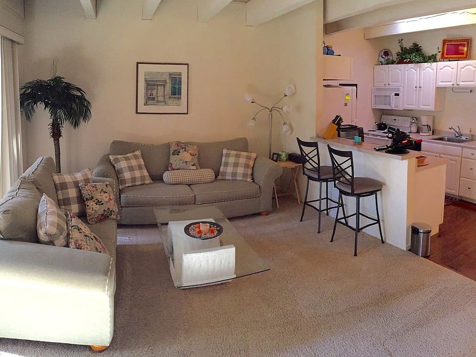 Living Room with view of Kitchen