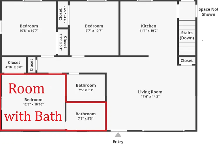 Private Room for Rent — Photo 1