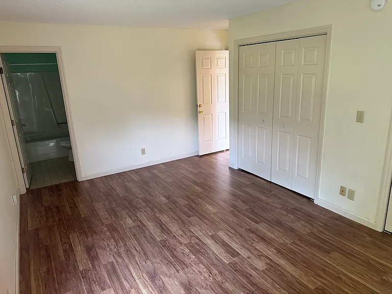 Mast bedroom with private bathroom.