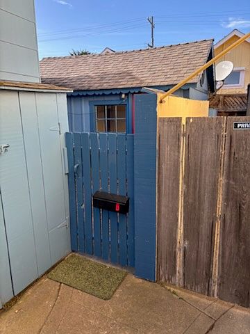 Gated back yard - you can lock if you want, own mailbox.