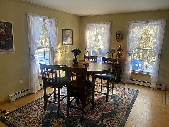 Dining room open to kitchen