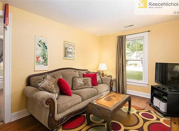 Living Room with hardwood floors