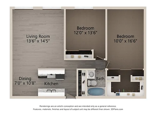 Floor plan 304 - 2402
