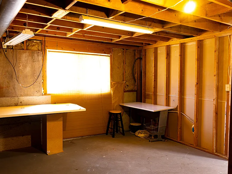 Downstairs storage room