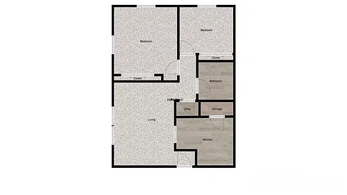 Floor plan Two Bedroom