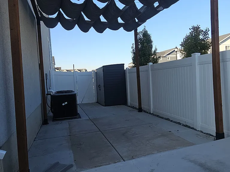 Outdoor patio with pergola