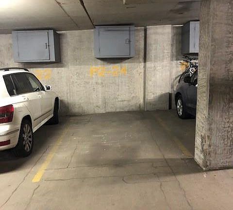 garage parking and storage above