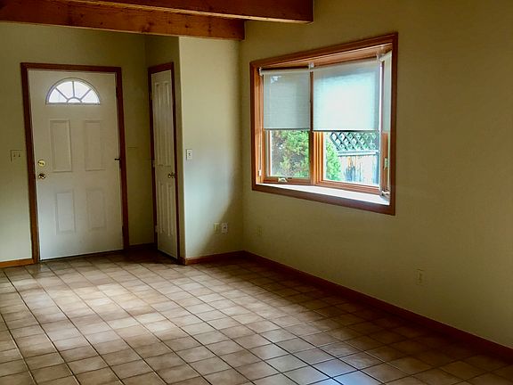Living room with bay window